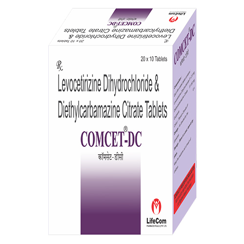 Levocetirizine Dihydrochloride And Diethylcarbamazine Tablets