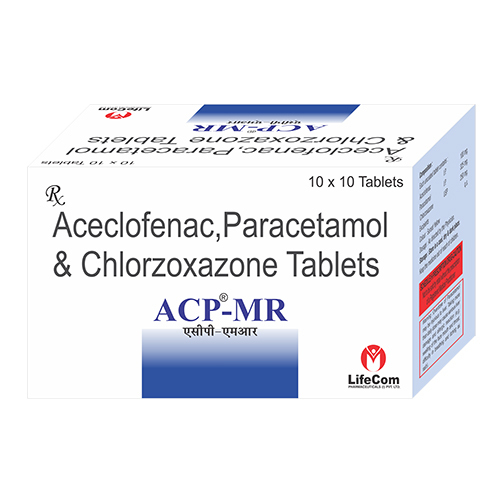 Acp Mr Aceclofenac Paracetamol And Chlorzoxazone Tablets