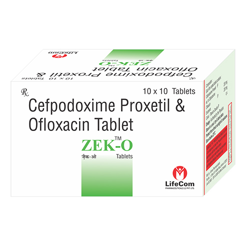 Zek-O Cefpodoxime Proxetil And Ofloxacin Tablets