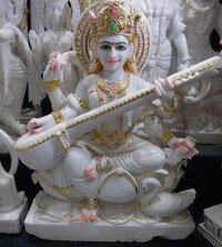 Makrana Marble Saraswati Statue