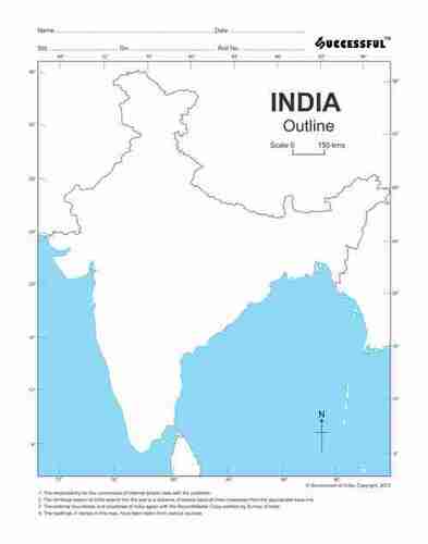India Outline Map