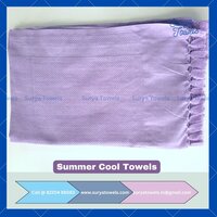Summer Cool Cotton Bath Towels 30x60 150g