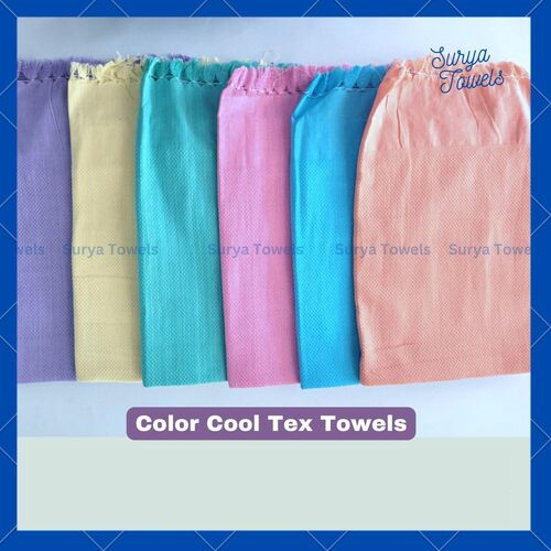 Color Cool Tex Cotton Bath Towels 30x60 150g