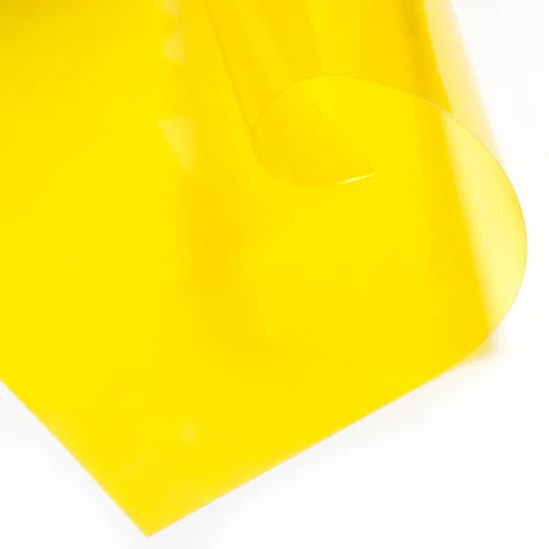 Pvc Flexible Yellow Transparent Sheet