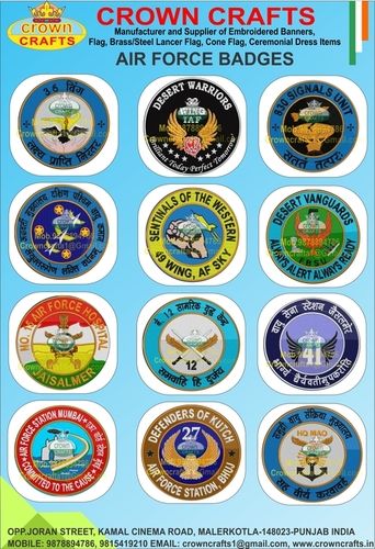 Air Force Badges - Color: As Per Customer