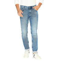 Mens Charcoal Skinny Fit Solid Jeans