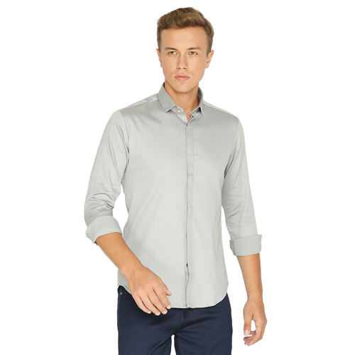 Different Available Mens Grey Color Plain Shirt at Best Price in Mumbai ...