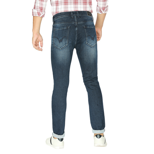 Mens Straight Fit Solid Jeans
