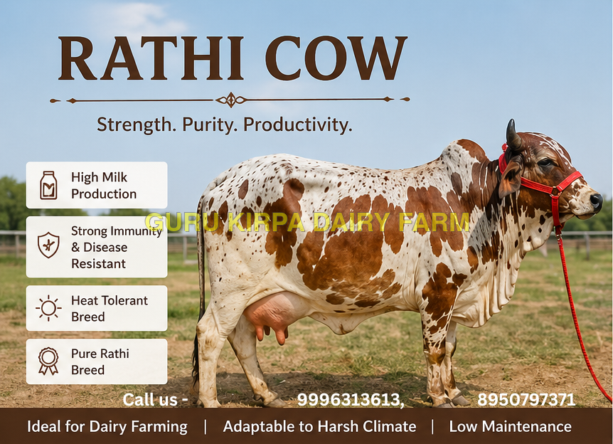 Rathi Cow - Color: Brown