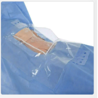 Cesarean Drape E112 Surgiwear - Iodrape Material, Square Shape, Blue Color | Level 4 Protection, Waterproof, Disposable, Non-woven Style