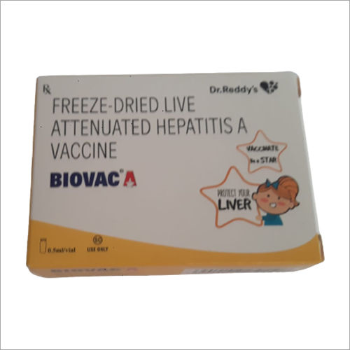 Freeze-Dried Live Attenuated Hepatitis A Vaccine Age Group: Adult