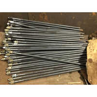 Mild Steel Stud Bolt - Diameter 10 Mm, Grade En8, Hex Shape, Polished Finish | Industrial Use, Black Color, Available In Different Sizes, Galvanized Treatment