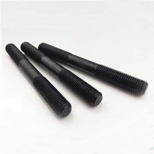 Full And Half Threaded High Tensile Stud Bolt - Color: Black