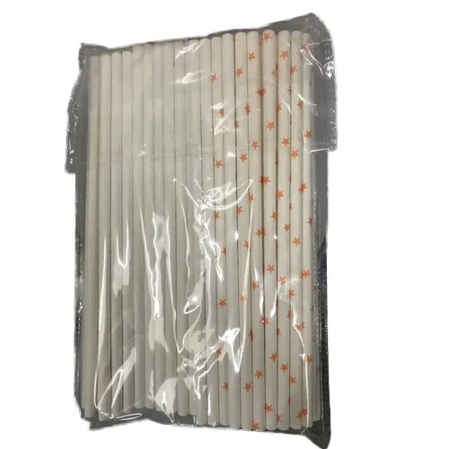 Printed Wrapped Paper Straw