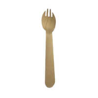 Wooden Fruit Fork - Wooden, Thickness: 4-5 Mm, Brown Color | Plain Design, Matte Finish, Rectangular Shape For Elegant Dining Experience