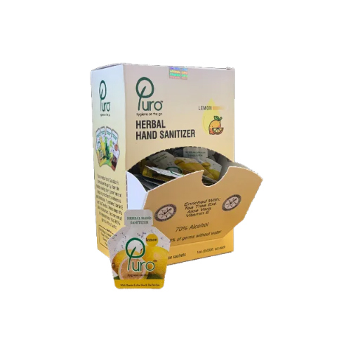Herbal Hand Sanitizer 100 Sachets Box