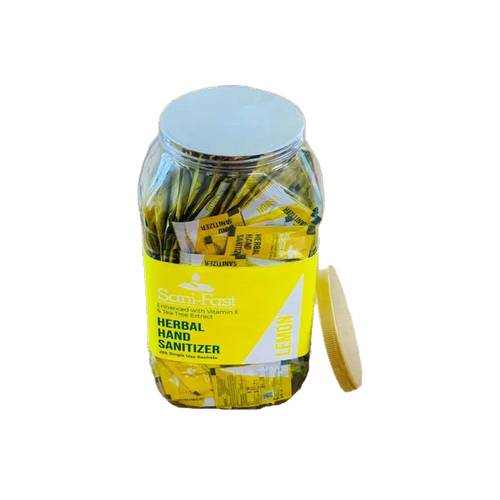 Sanifast Herbal Hand Sanitizer Sachets Jar