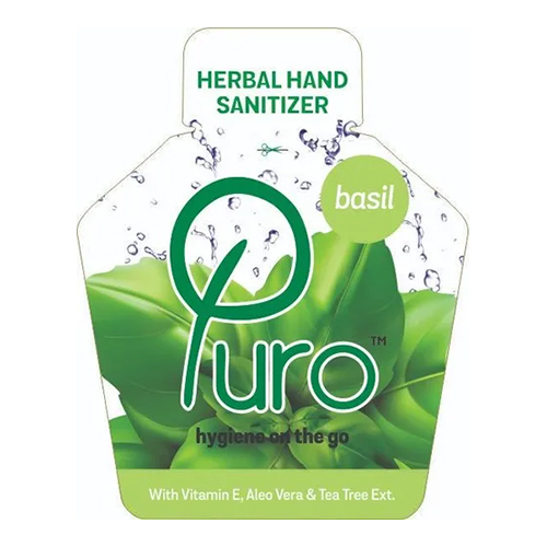 Basil Hand Sanitizer Sachets