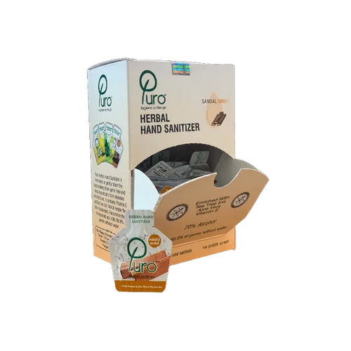 Herbal Hand Sanitizer 100 Sachets Box
