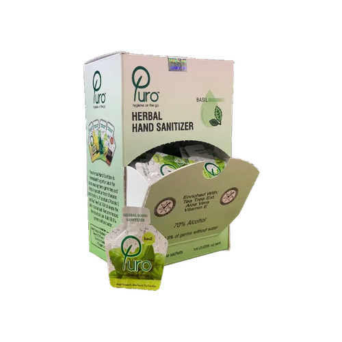 Herbal Hand Sanitizer 100 Sachets Box