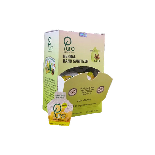 Herbal Hand Sanitizer 100 Sachets Box