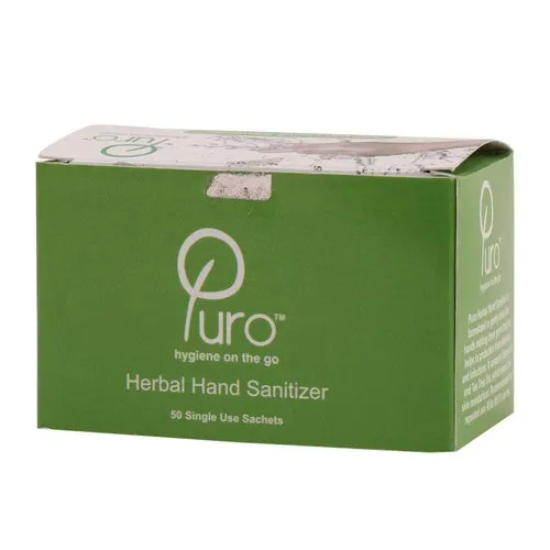 50 Sachets Herbal Hand Sanitizer Box