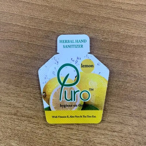 Lemon Hand Sanitizer Sachets