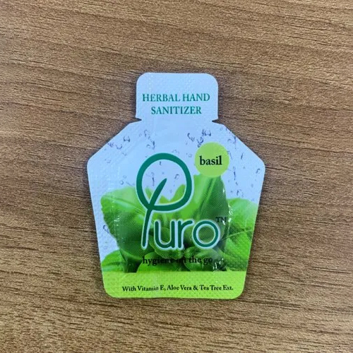 Basil Hand Sanitizer Sachets