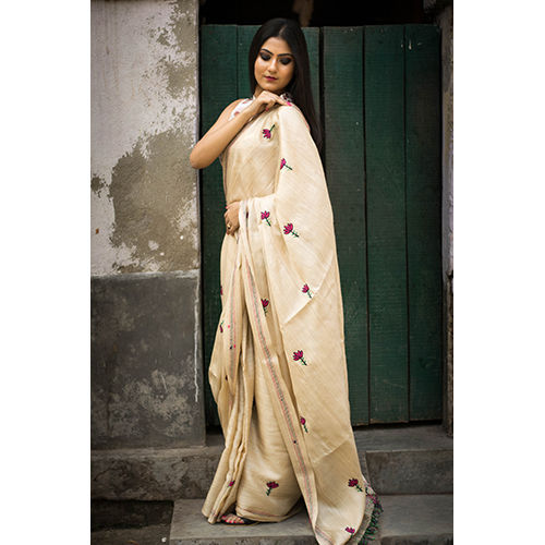 Casual Hand Stitching Designer Sarees