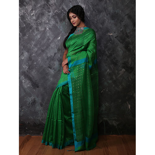 Casual Green Handloom Saree