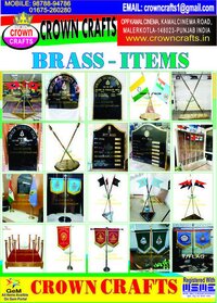 Brass Items - Color: As Per Customer
