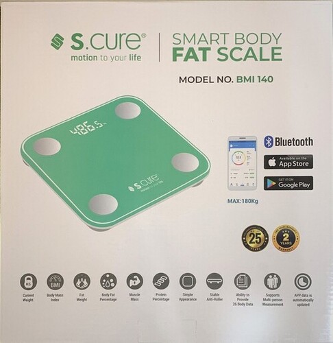 Smart Body Fat Scale ( Model - BMI 140) SCURE