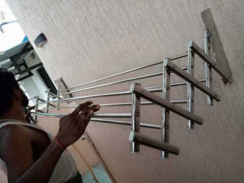 Wall mounted cloth drying hangers in Sinthampalayam Salem