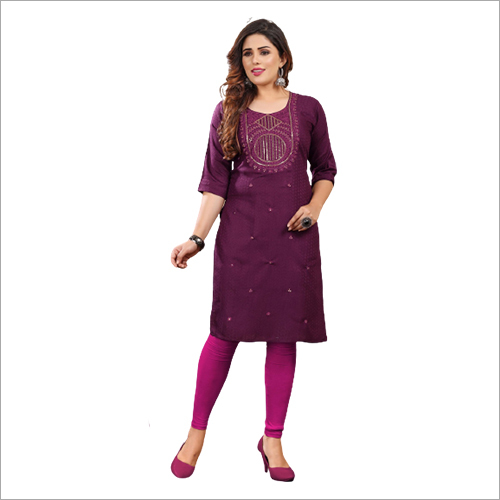 Floral Attractive Look Straight Printed Cotton Kurta