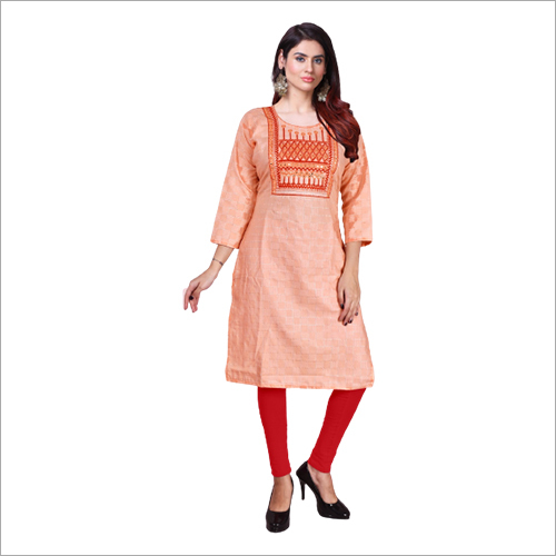 DNo 66 Floral Straight Kurta