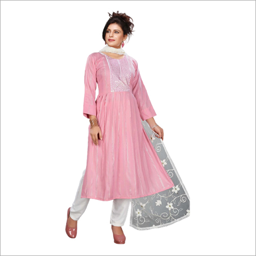 Floral Elegant Appearance Ladies Straight Kurta