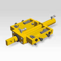 Personal Lh Series Low Height Skidding Components - High-strength Steel, Small Size, Yellow Color | Compact Design For Easy Heavy Load Movement
