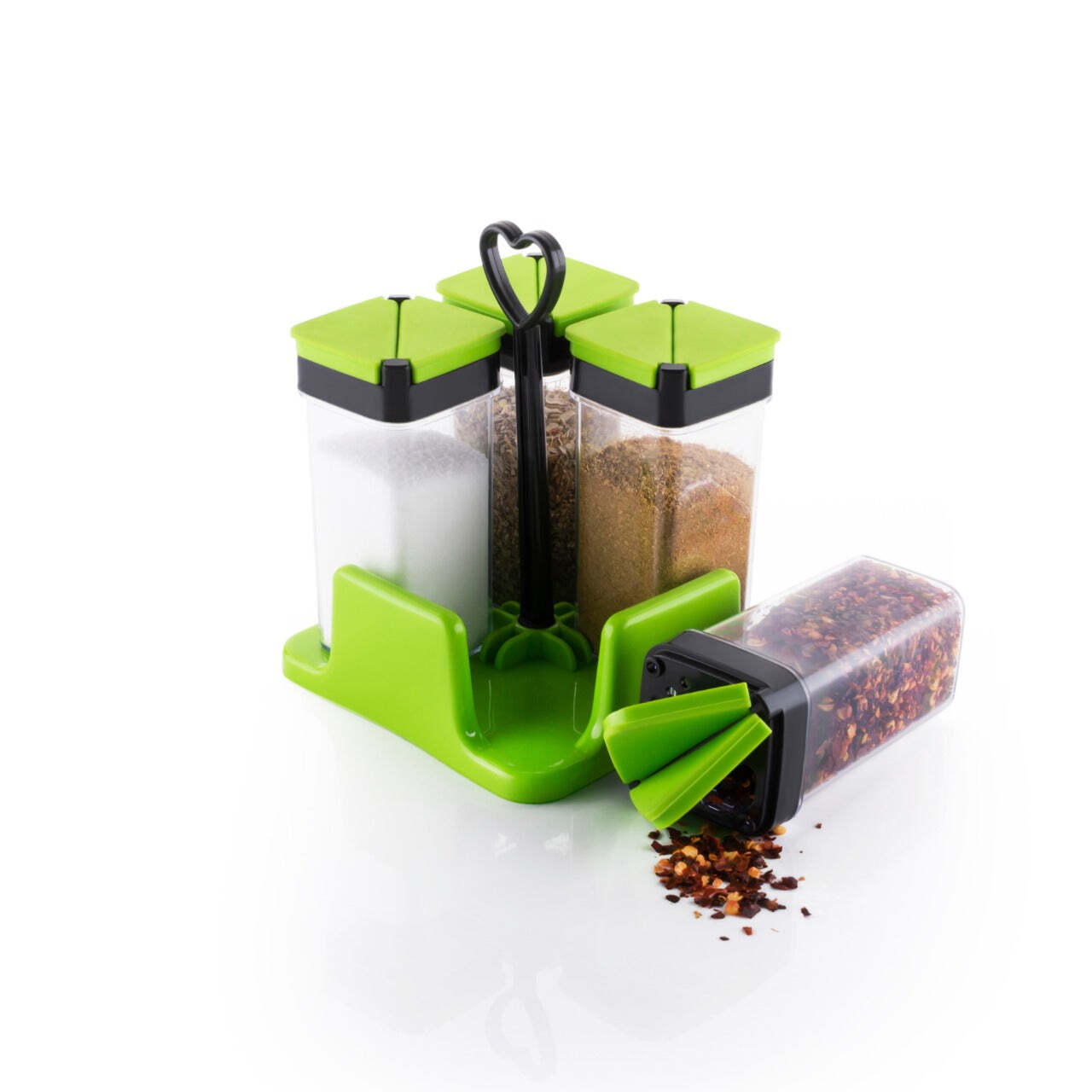 MULTIPURPOSE MASALA/SPICE RACK CONTAINER - SET OF 4 PCS (2242)