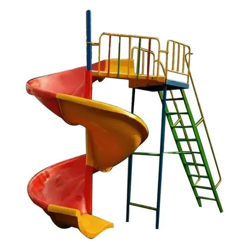 Frp Playground Spiral Slide