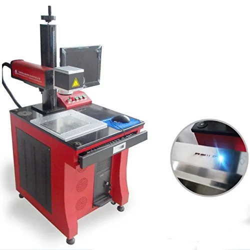 Heavy Duty Fiber Laser Marking Machine With Rotary