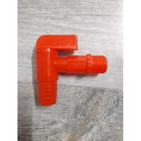 Red Plastic Tee Cock - Pvc Material, Various Sizes Available, Glossy Red Finish | Ideal For Regulating Hot Water Flow In Plumbing Systems
