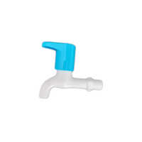 Pvc Pillar Cock - Pp Material, 15 Mm Size, Round Design, White Color, Bathroom Fitting | Various Sizes Available, Pvc Plastic Type