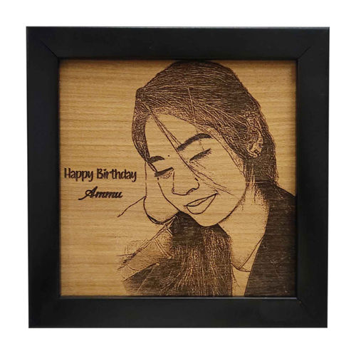 Square Wooden Photo Frame