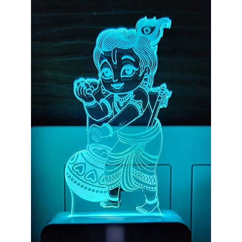 3D Lord Krishna LED Night Lamp