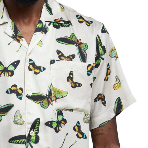 व्हाइट 8345 सस्टेनेबल मेन्स फैशन शर्ट