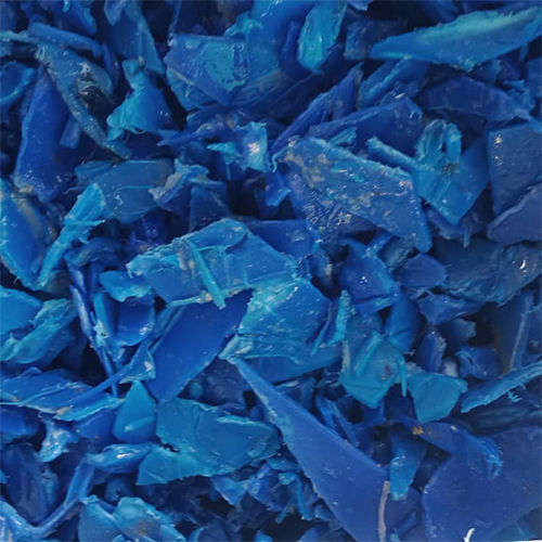 Grinded Blue HDPE Drum Flakes