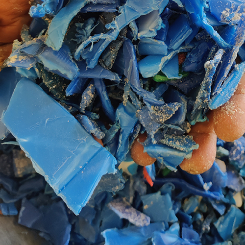 HDPE Blue Drum Regrind