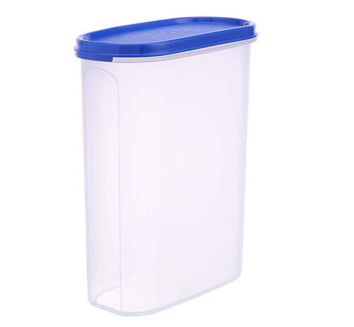 MODULAR TRANSPARENT AIRTIGHT FOOD STORAGE CONTAINER - Plastic 20x9x18 cm Clear | 2000 ml Capacity Ideal for Keeping Food Fresh