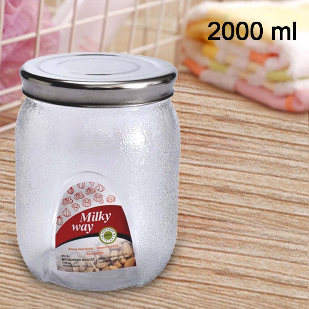 MASON JAR WITH AIRTIGHT LIDS (2000 ML) (3677)