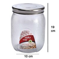 MASON JAR WITH AIRTIGHT LIDS (2000 ML) (3677)